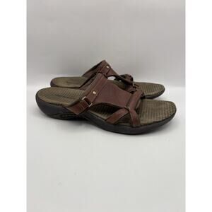 Merrell Glade Brown Leather Performance Sandals Women Size 7